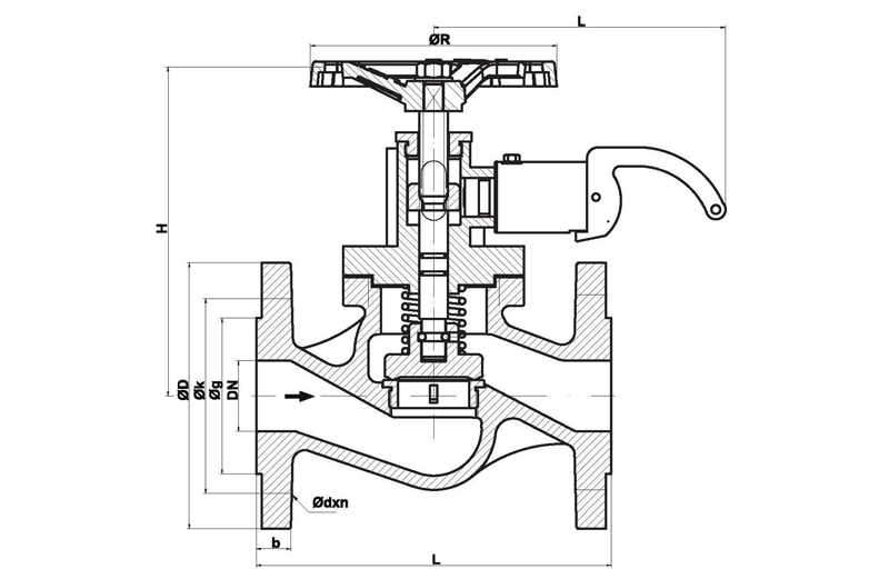 Быстрозажимной клапан (Srtaight Type) (BV, TL, RMRS Type Approved) чертеж.jpg