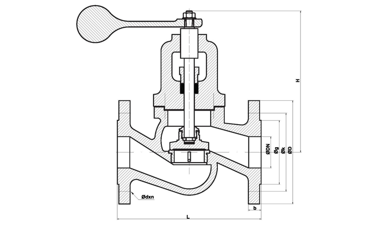 Самозакрывающийся клапан (прямой тип - с противовесом) для морских применений чертеж.jpg