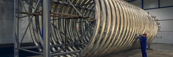 HELICAL RADIANT COIL FOR REACTOR FEED HEATER TOTAL FINA ANTWERP REFINERY