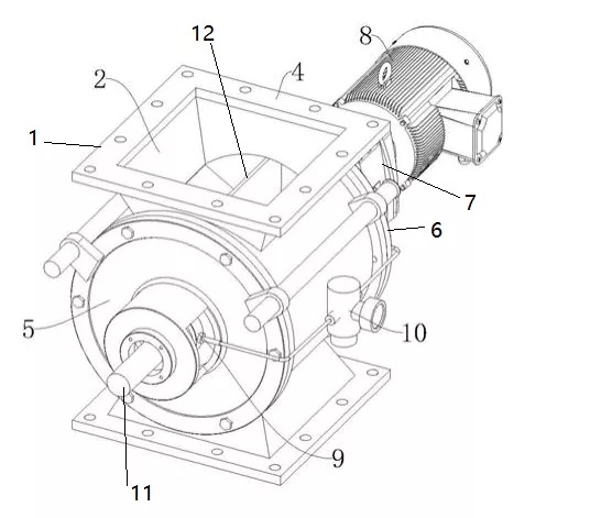 Поворотный клапан воздушного шлюза Разгрузочный клапан быстроразъемного типа очистки рулевой тяги2.jpg