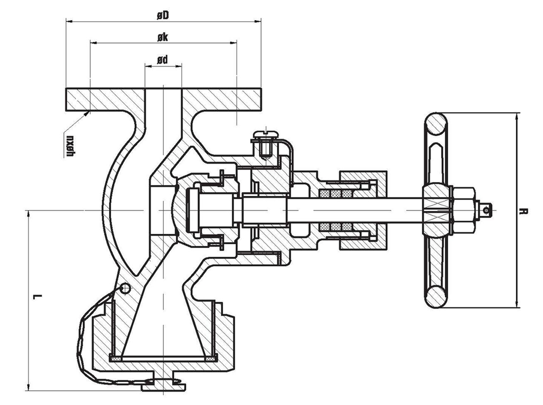 Тип клапан пожарного шланга JIS (бронза, прямой тип) чертеж.jpg